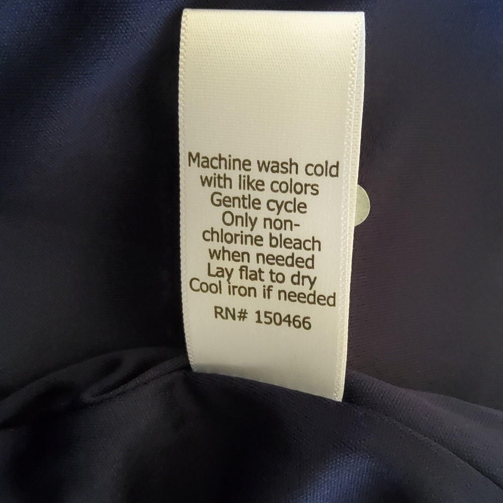 41 Hawthorn Navy Blue Faux Wrap Dress Size M NWT - Picture 9 of 11